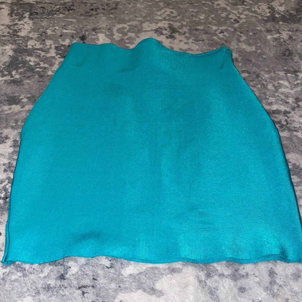 Teal Mini Skirt